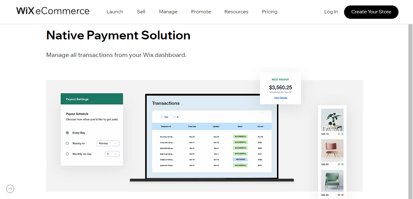 wix payments - native payment