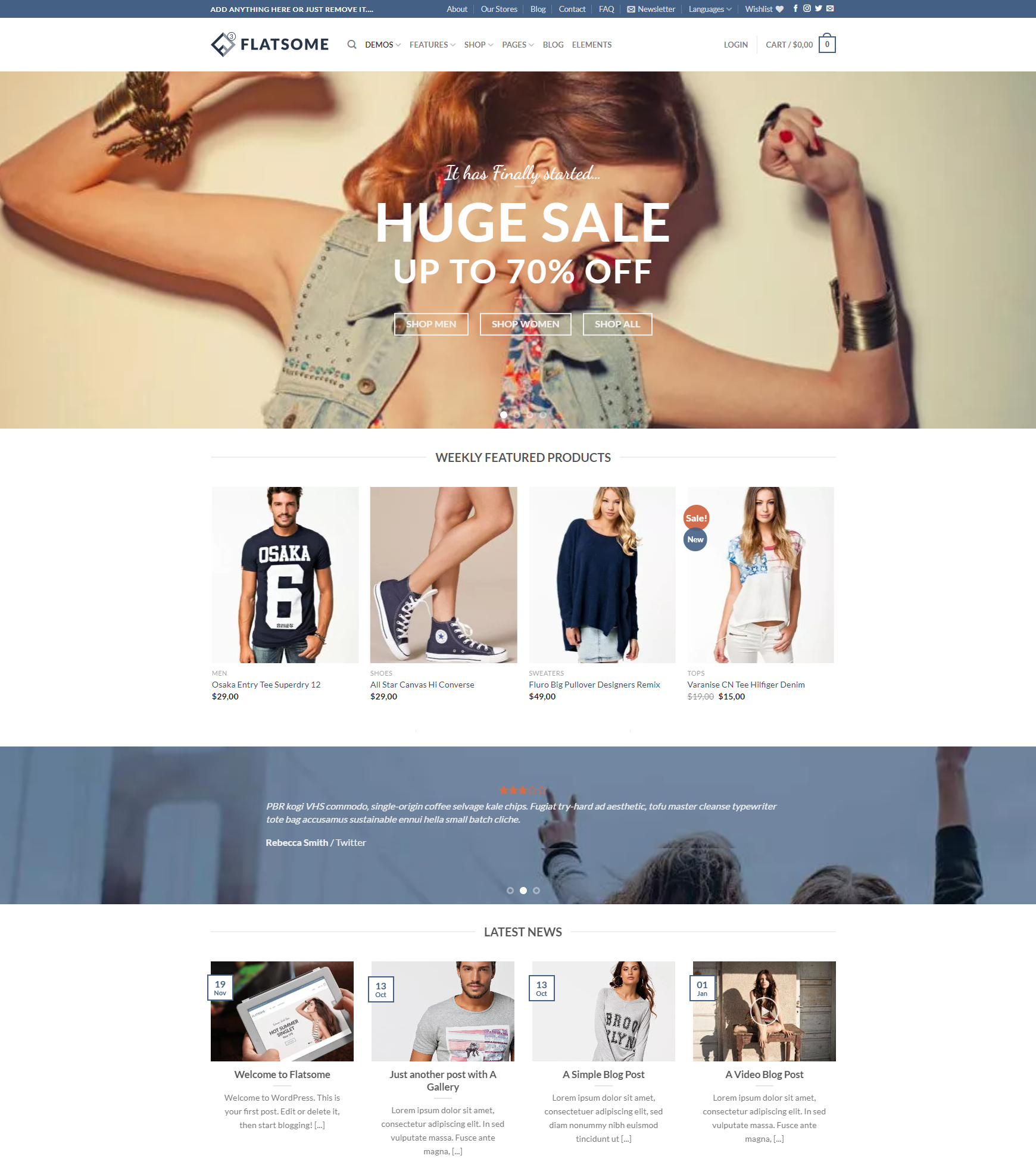 flatsome - best WooCommerce themes