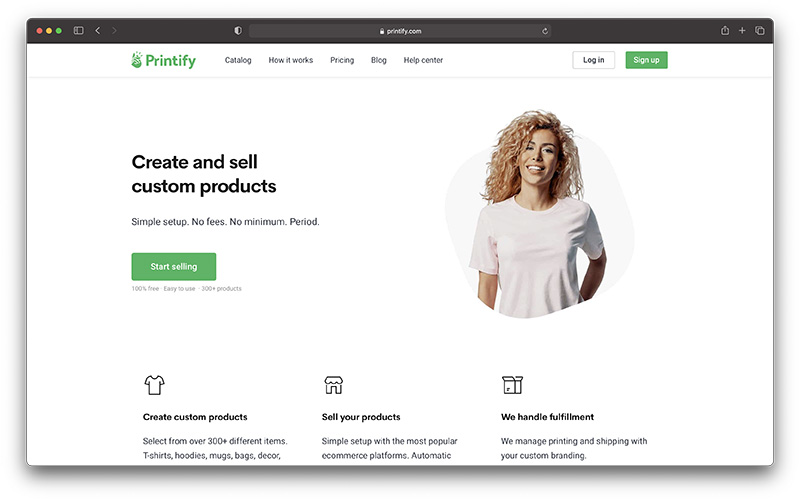 printify homepage