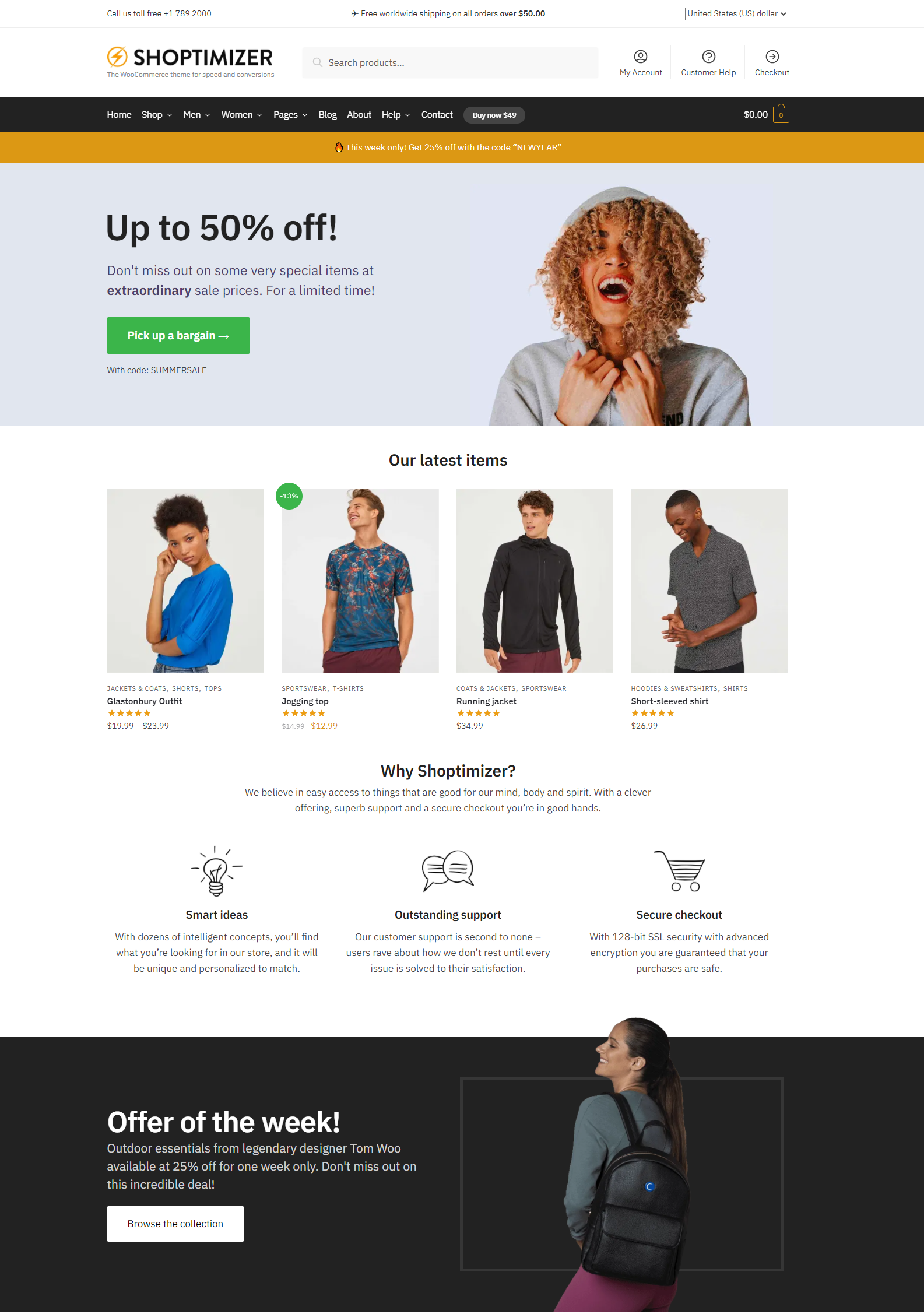 shoptimizer - best WooCommerce themes