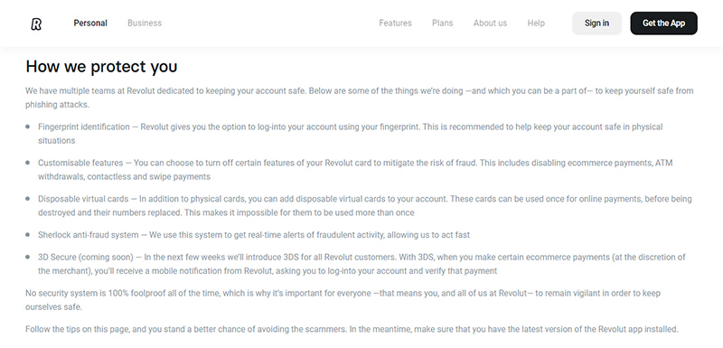 revolut review - security