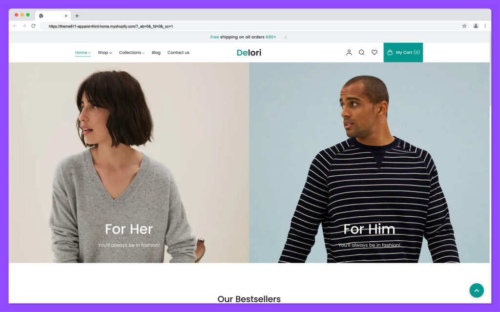 Delori - best shopify themes