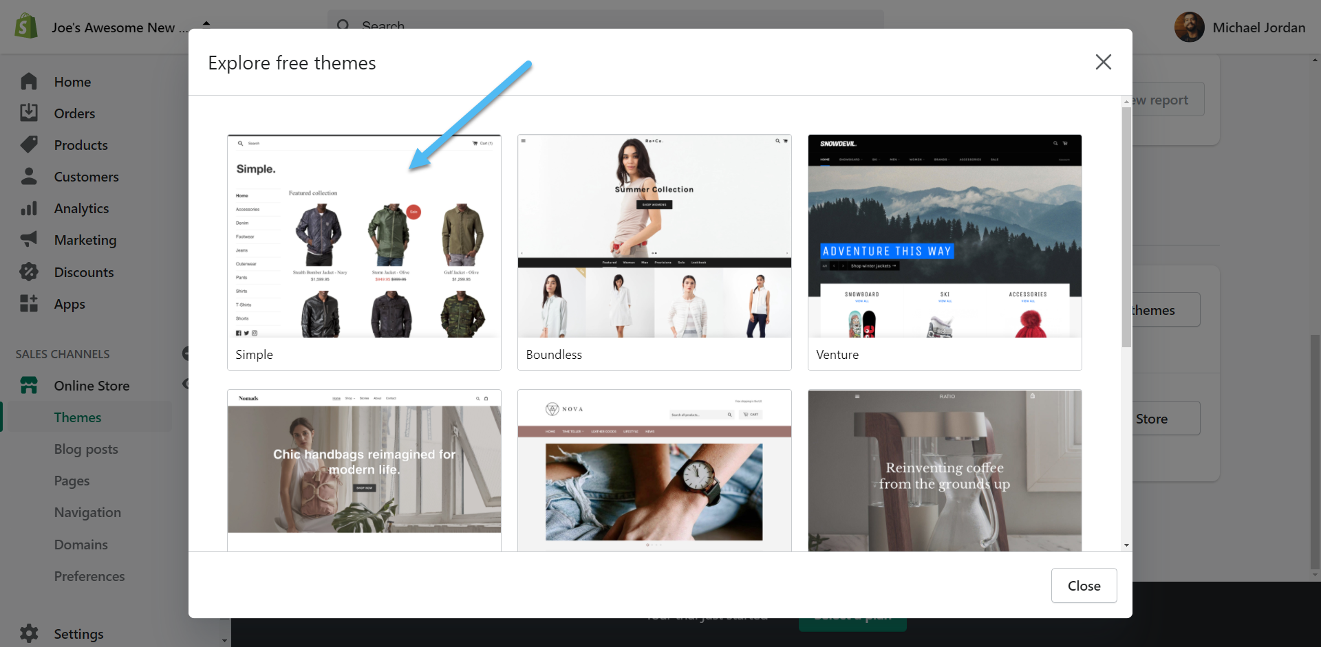 simple theme