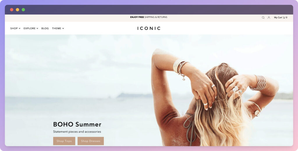 iconic shopify theme - best shopify themes