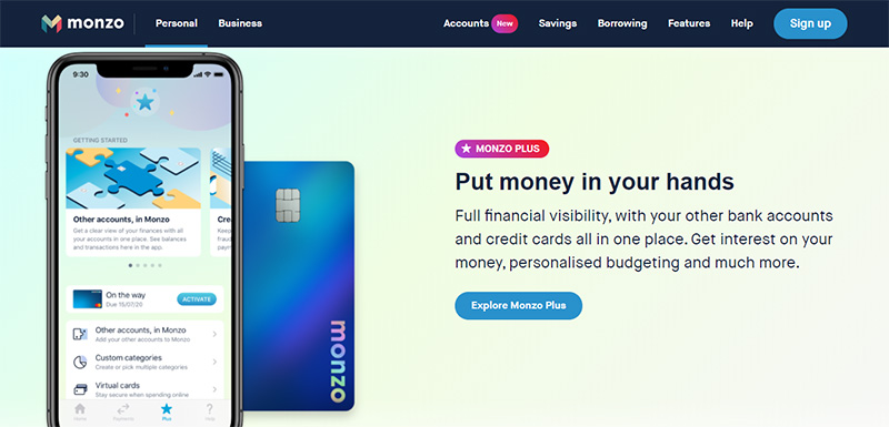 monzo money management - n26 vs monzo