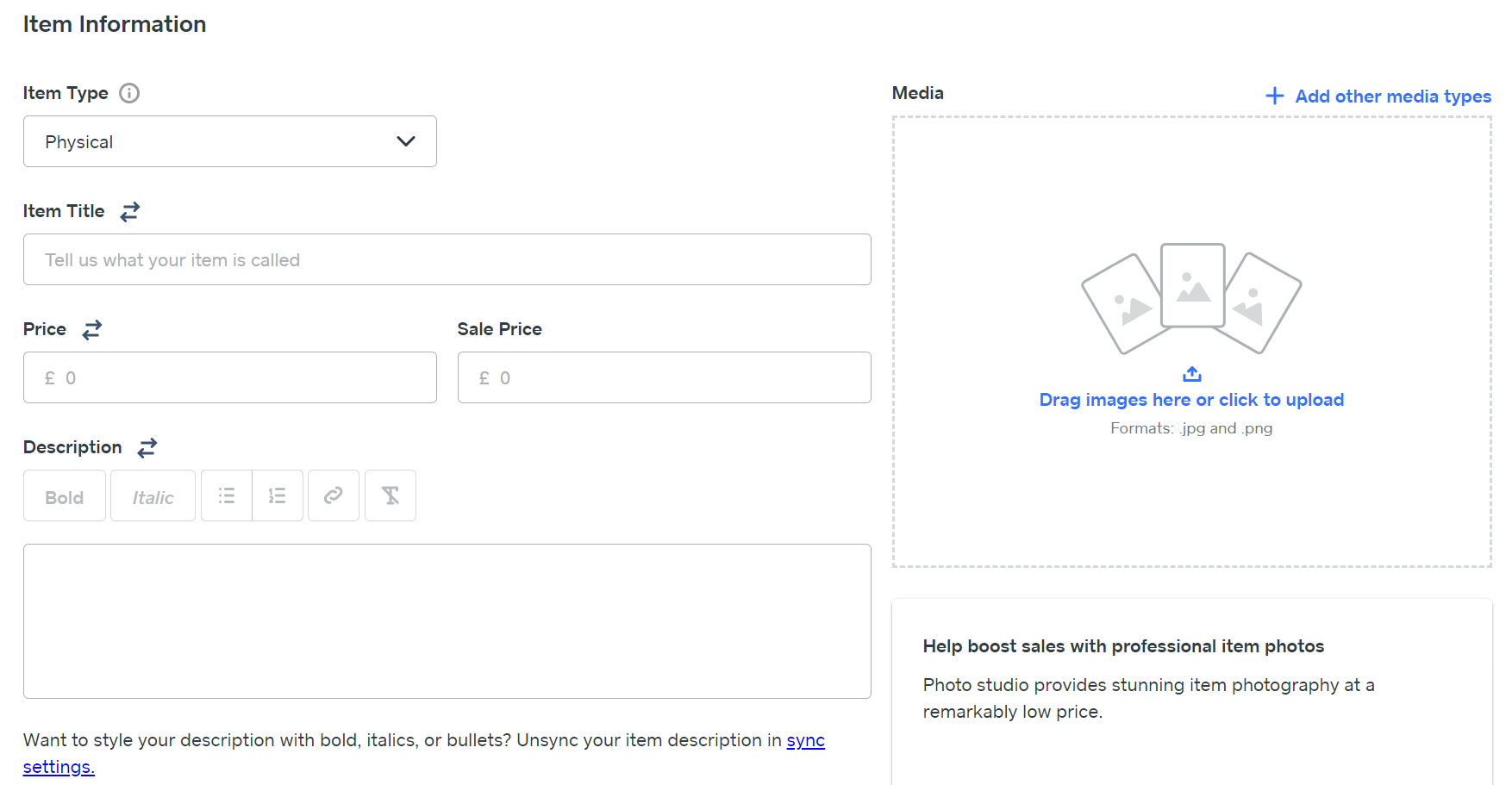 adding products in square