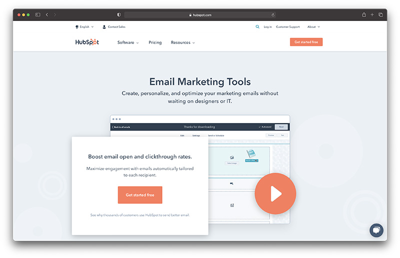 hubspot - best cheap email marketing software