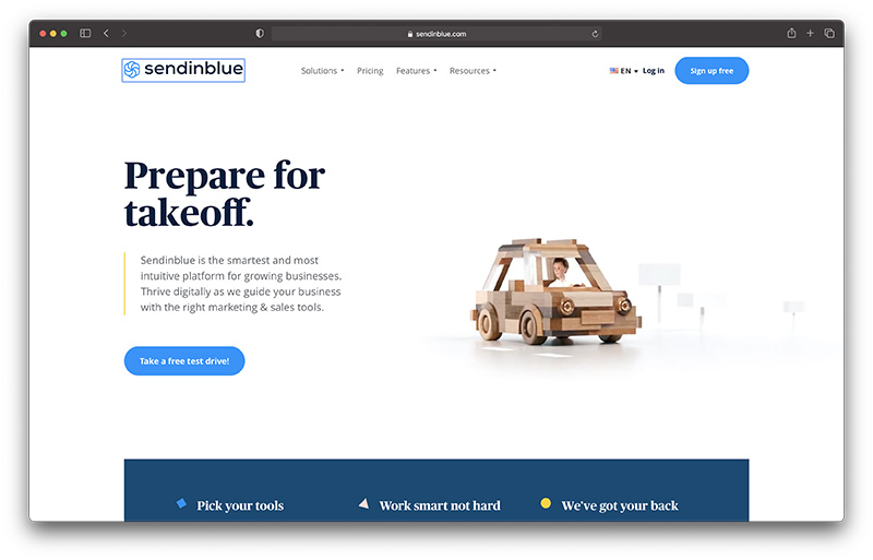 sendinblue - best zendesk alternatives