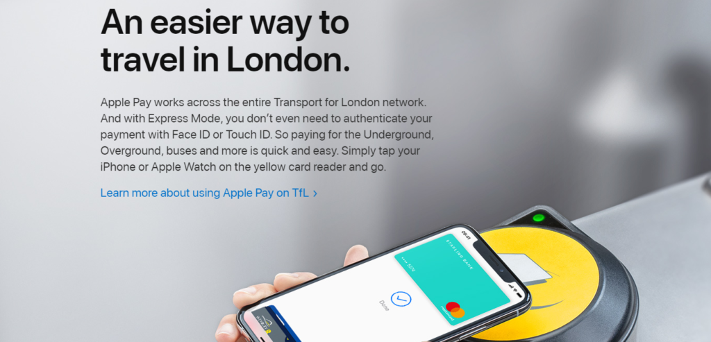 Apple Pay london travel