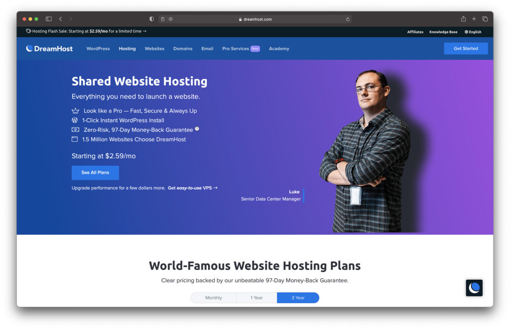 dreamhost shared hosting - best magento hosting