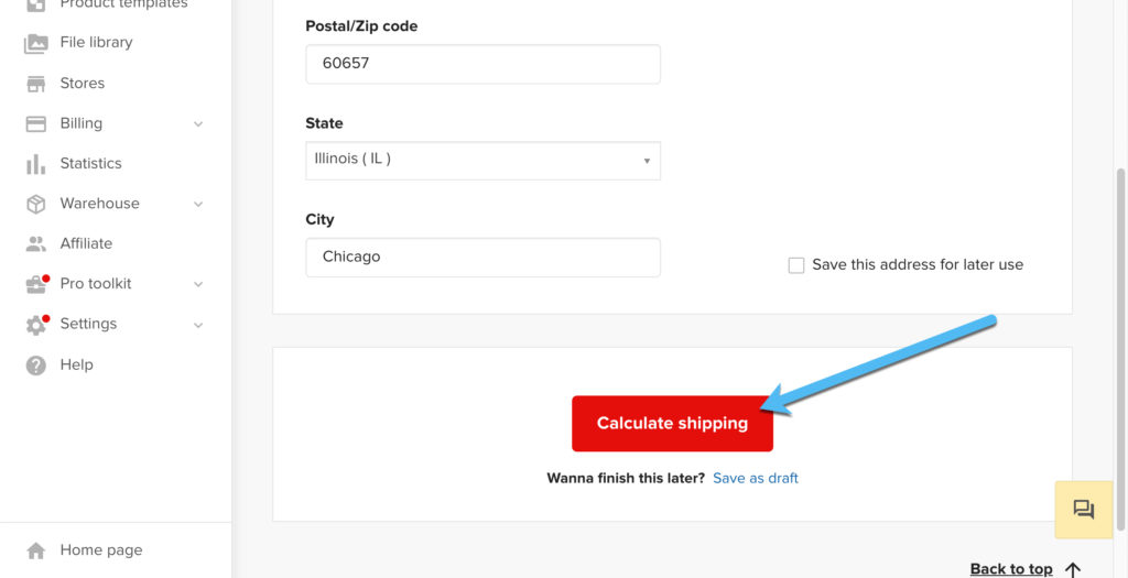 calculate shipping 