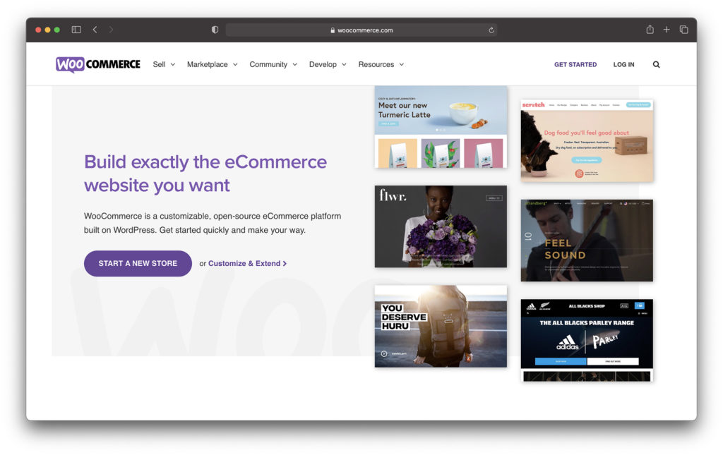 woocommerce homepage - best big cartel alternatives