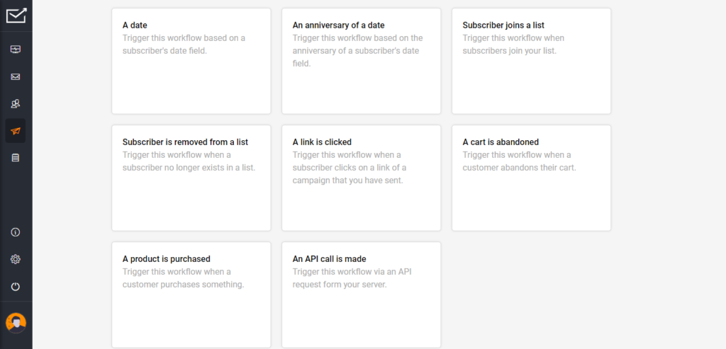 Sender Email Marketing dashboard