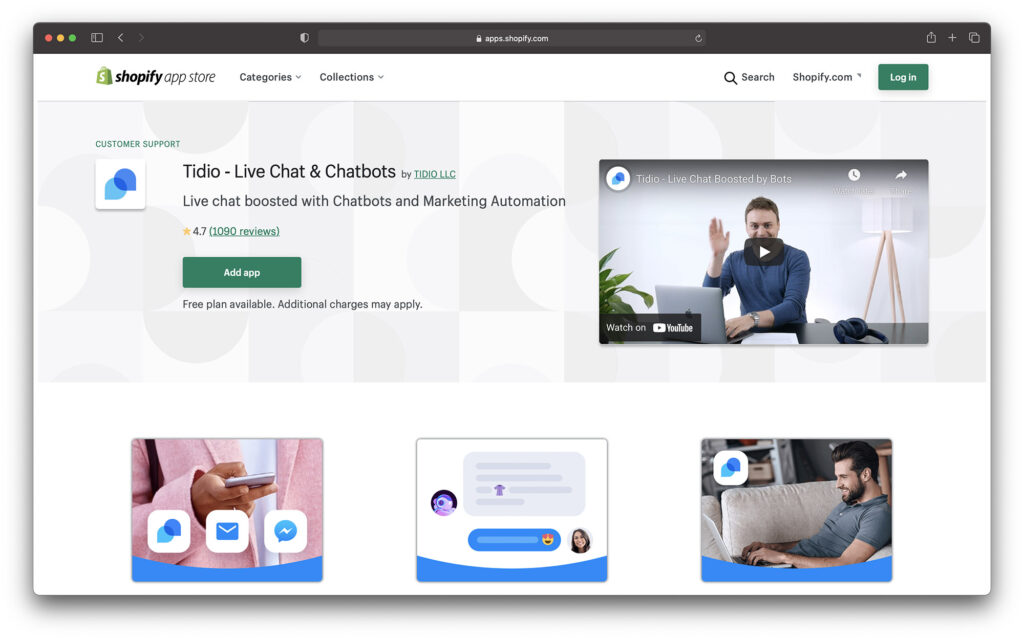 tidio chat - best live chat apps for shopify