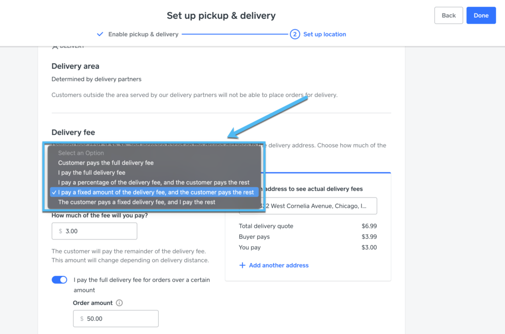 should you cover the delivery fee 