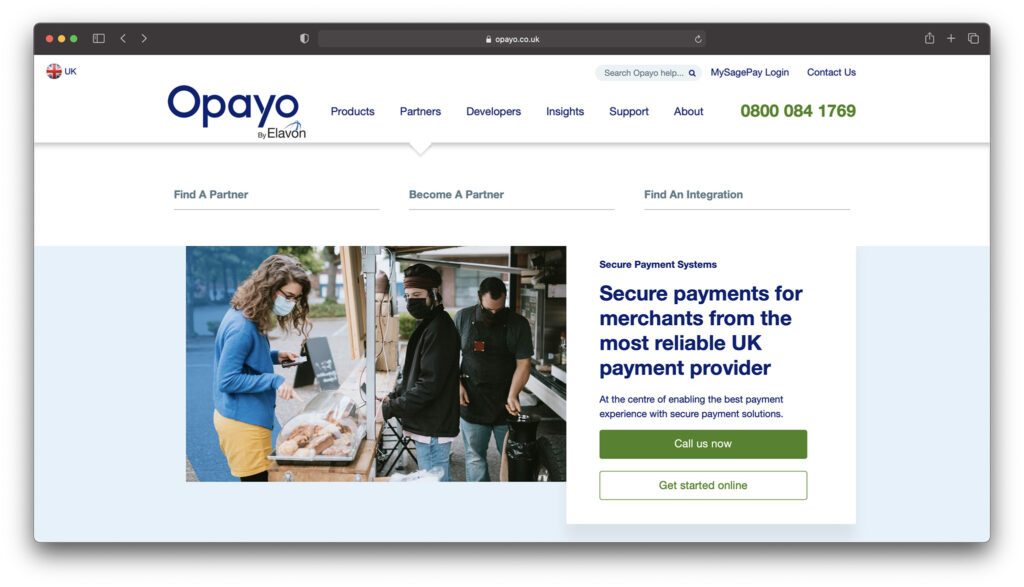 opayo - best payment gateways for shopify