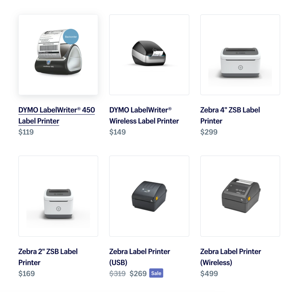 Shopify POS hardware printers