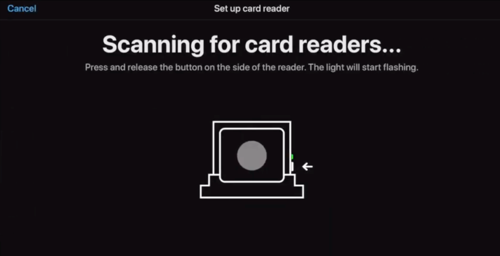 scanning for card readers