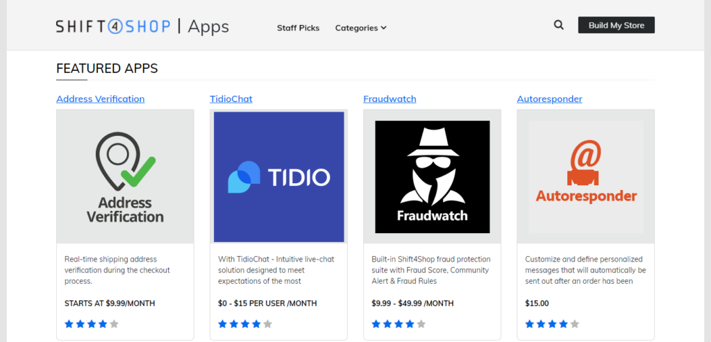shift4shop apps