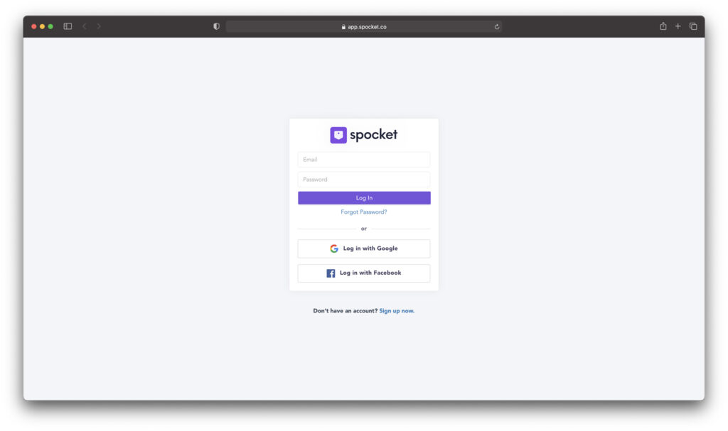spocket login to account