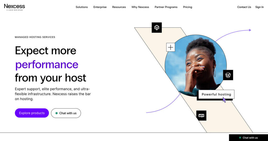 nexcess homepage - fastest wordpress hosting