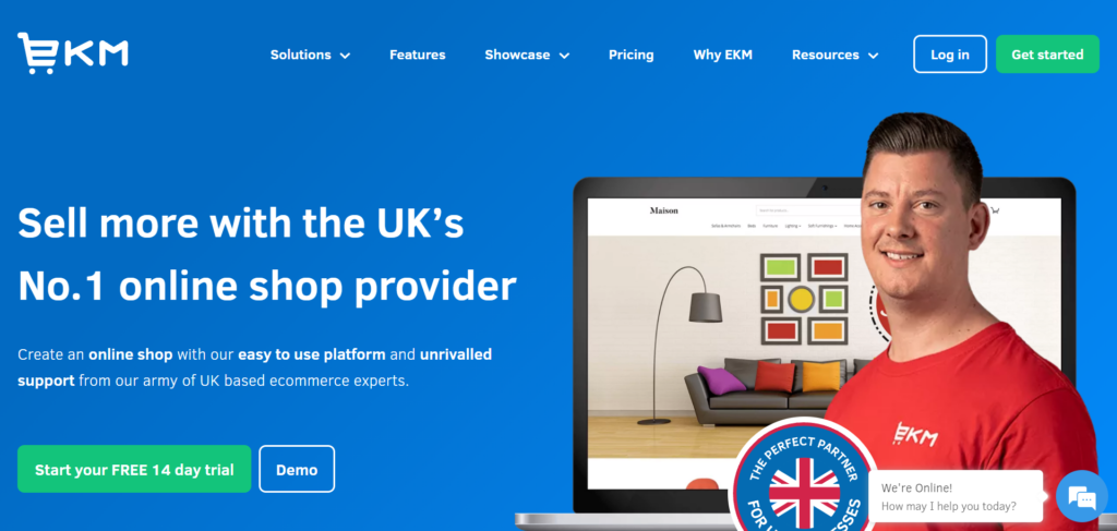 EKM - best ecommerce website builder UK