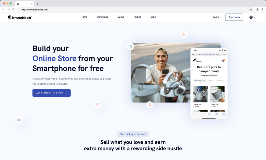 branchbob - best ecommerce website builder for small business