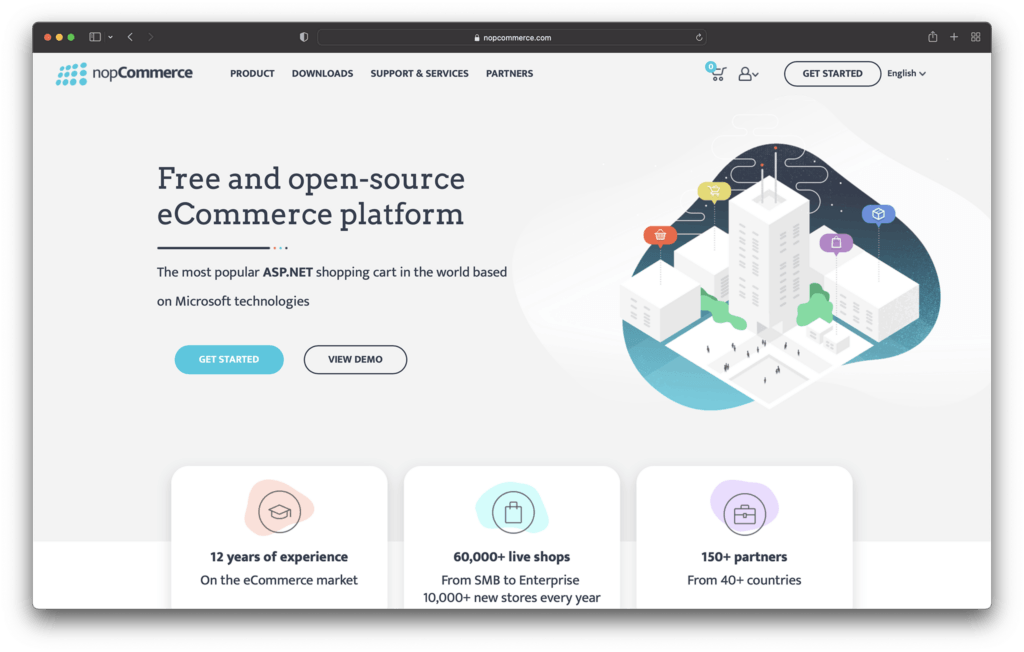 nopcommerce - best ecommerce website builder for small business