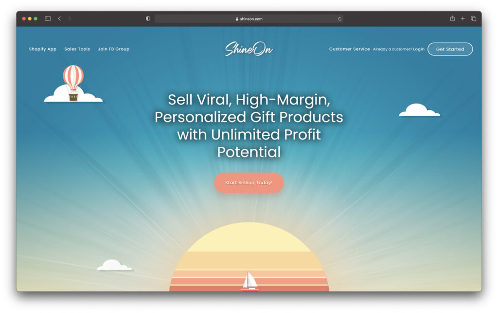 shineon - best print on demand company for selling jewelry