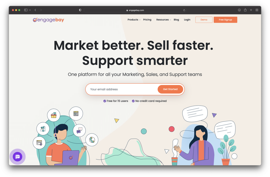 engagebay - best free zendesk alternatives