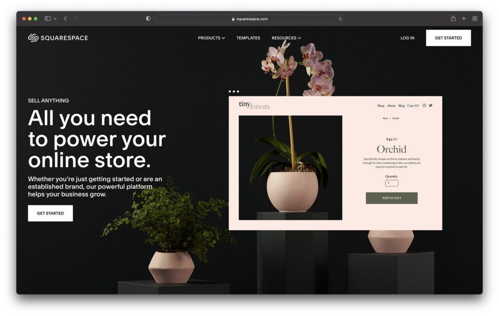 squarespace - best ecommerce platforms australia