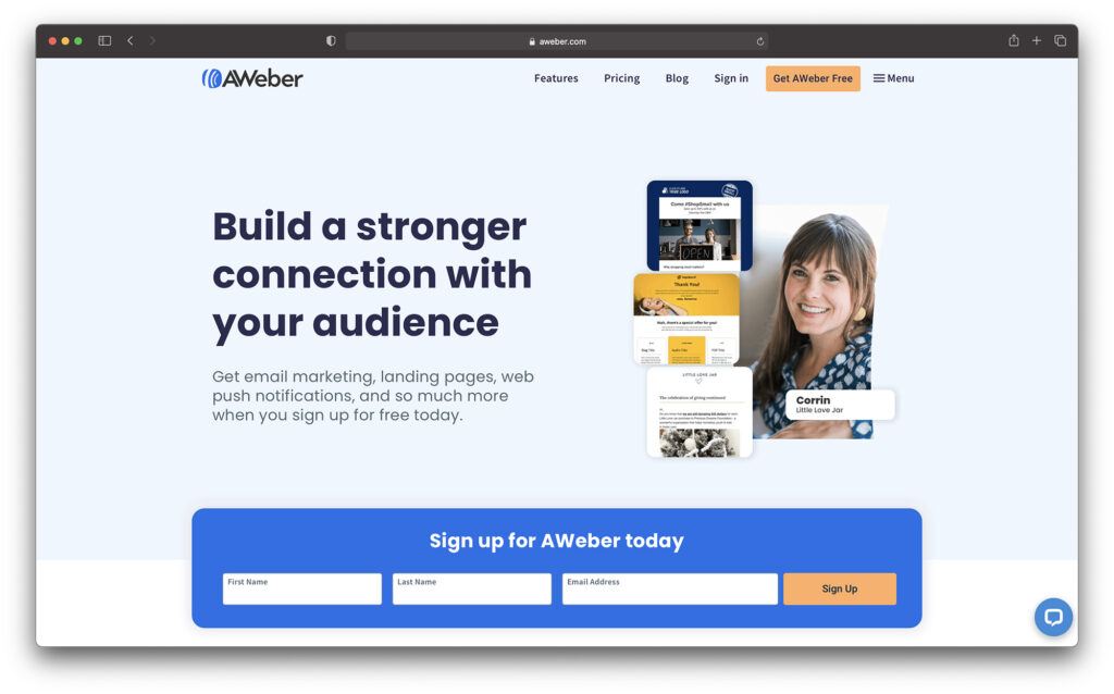 aweber - best mailerlite alternatives