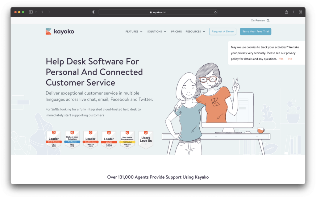 kayako - best help desk software for ecommerce