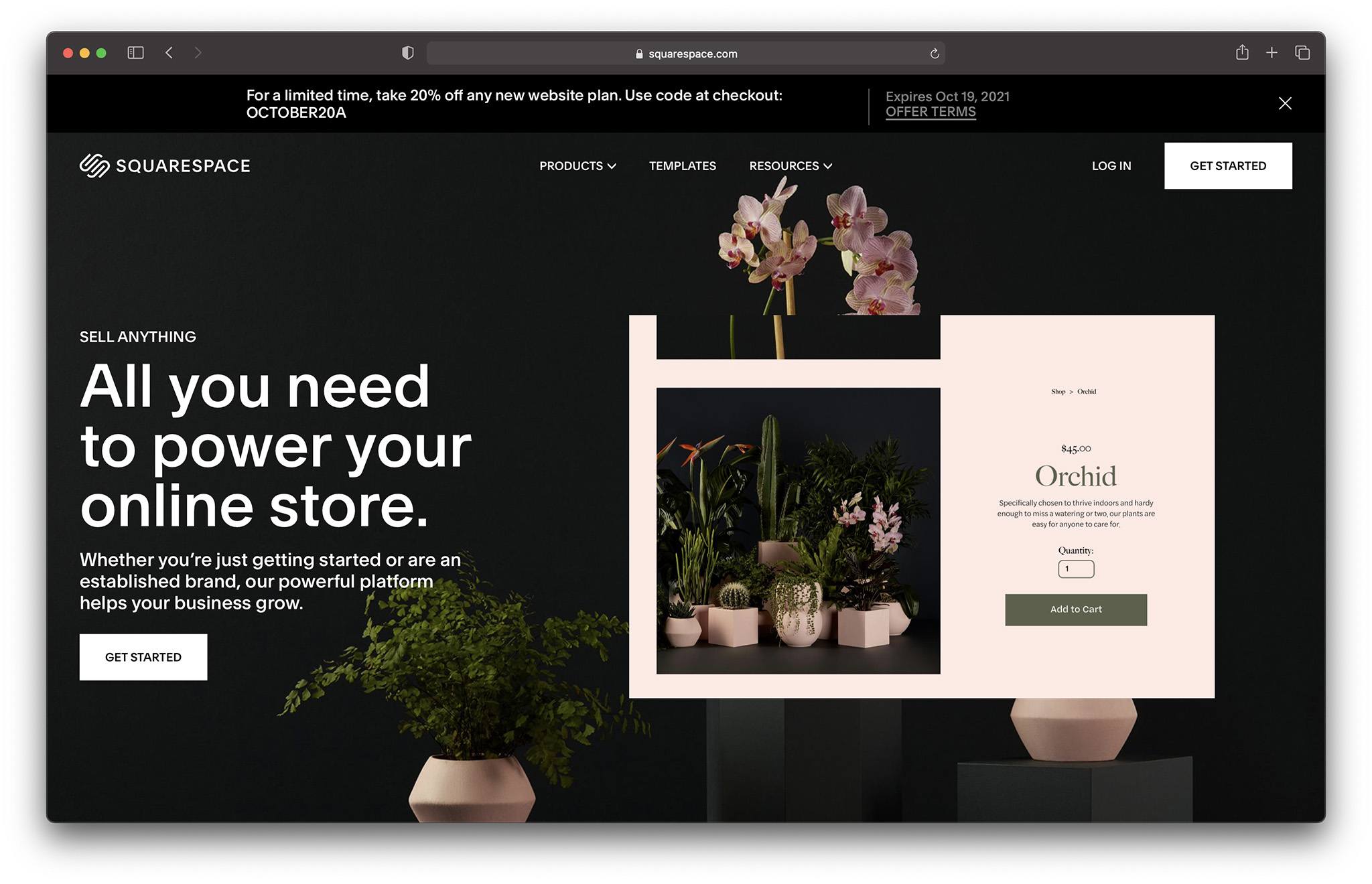 squarespace - best bigcommerce competitors