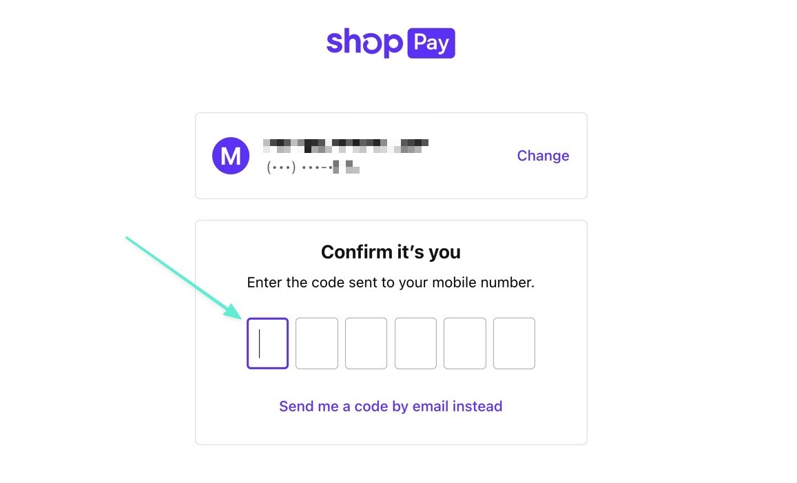 what is Shop Pay code