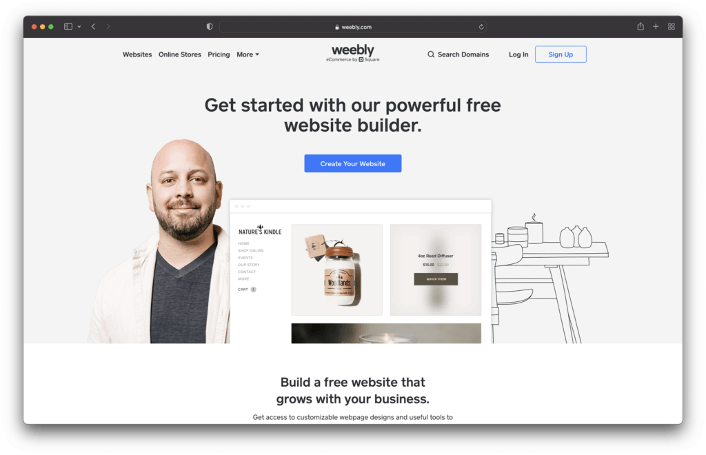 weebly - best website builder for artists