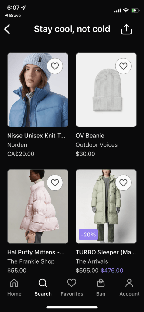 view recommended products