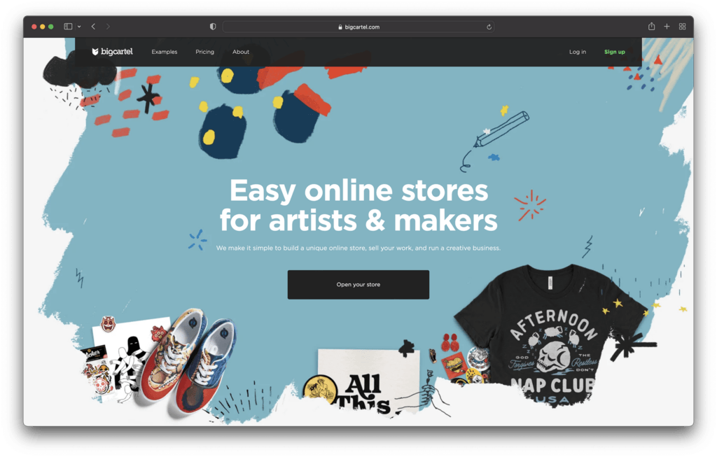 big cartel - best ecommerce platforms for beginners