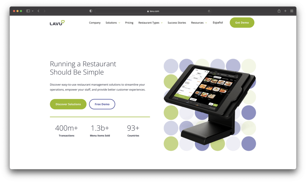 lavu pos homepage - best pos systems for restaurants