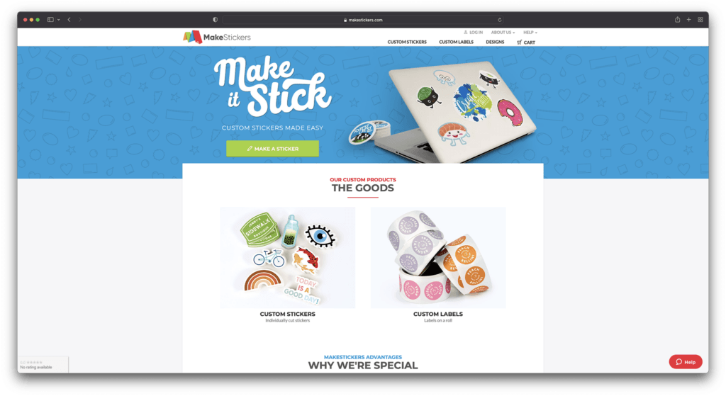 makestickers - best print on demand stickers