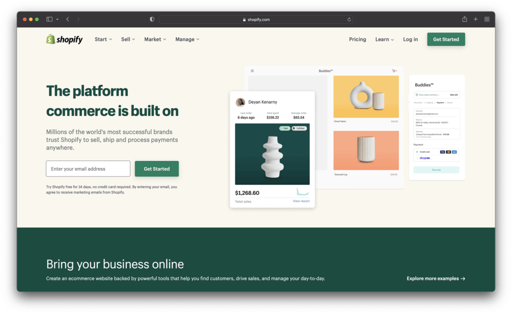 shopify - the best ecommerce platforms for beginners