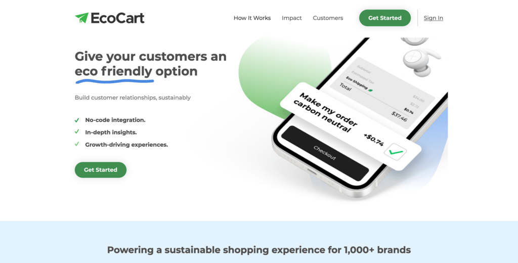 ecocart review homepage