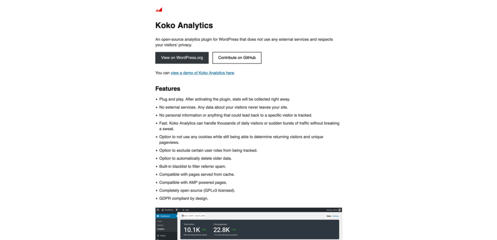 koko analytics - best ethical website analytics