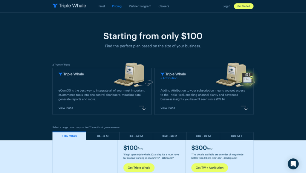 triple whale review pricing