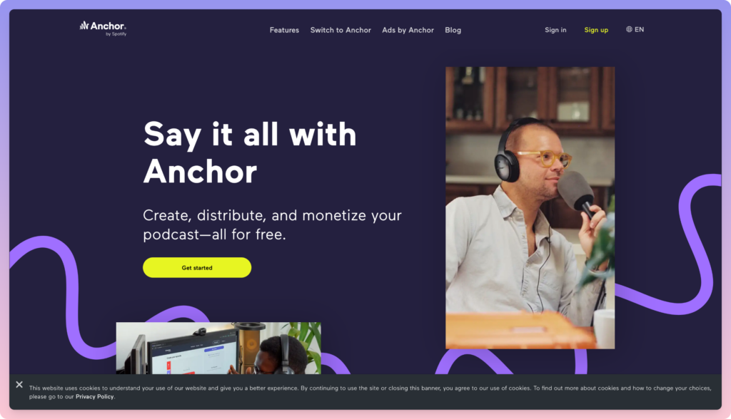 anchor - best podcast hosting platform