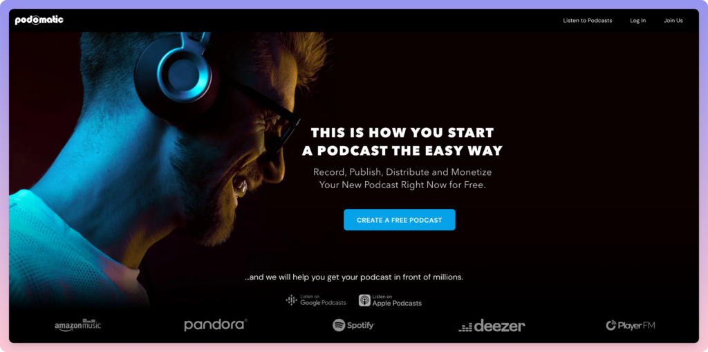 podomatic - best podcast hosting platform