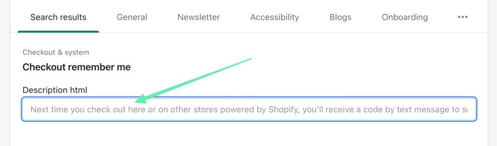 how to remove Powered By Shopify from remember me section