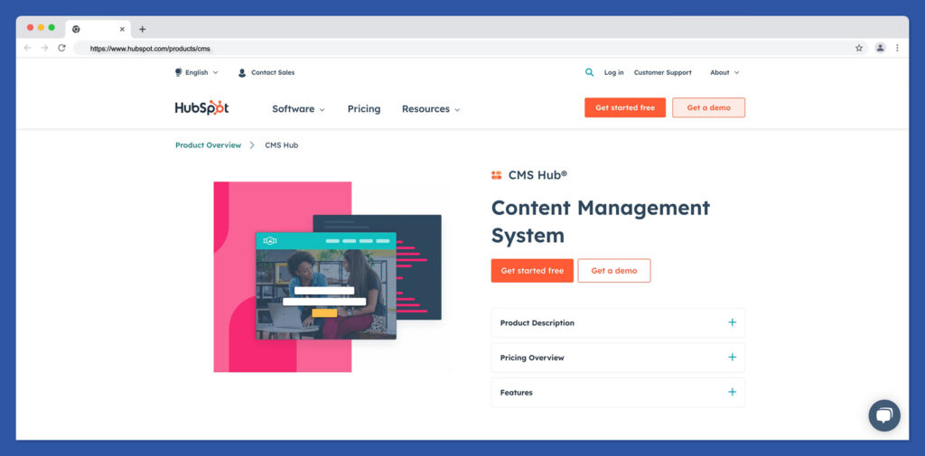 hubspot cms - best webflow alternatives