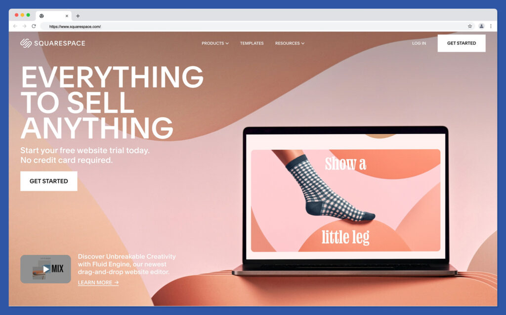 squarespace - best webflow alternatives