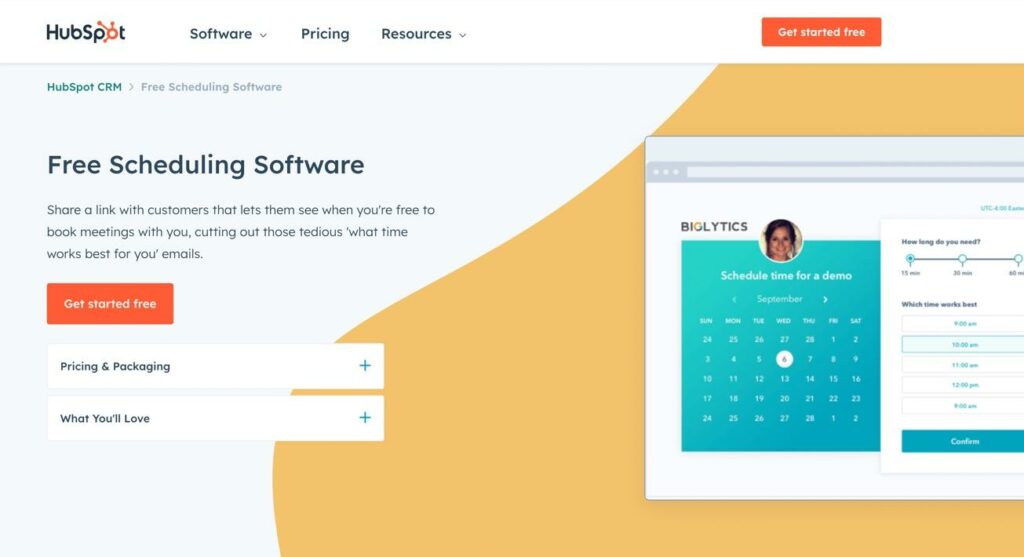 hubspot scheduling